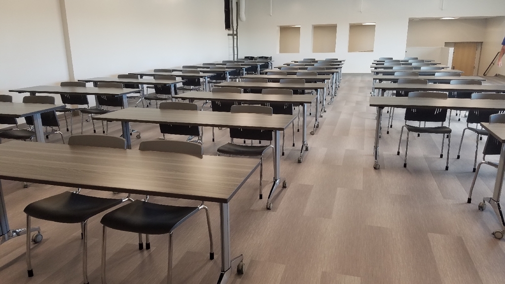 The new classroom/meeting room in the new addition.
