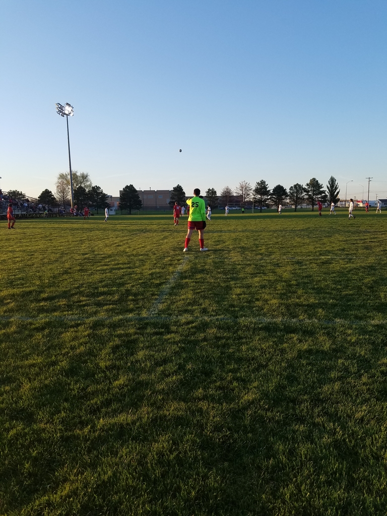 Boys receive goal kick