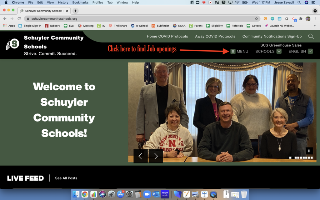application website screenshot