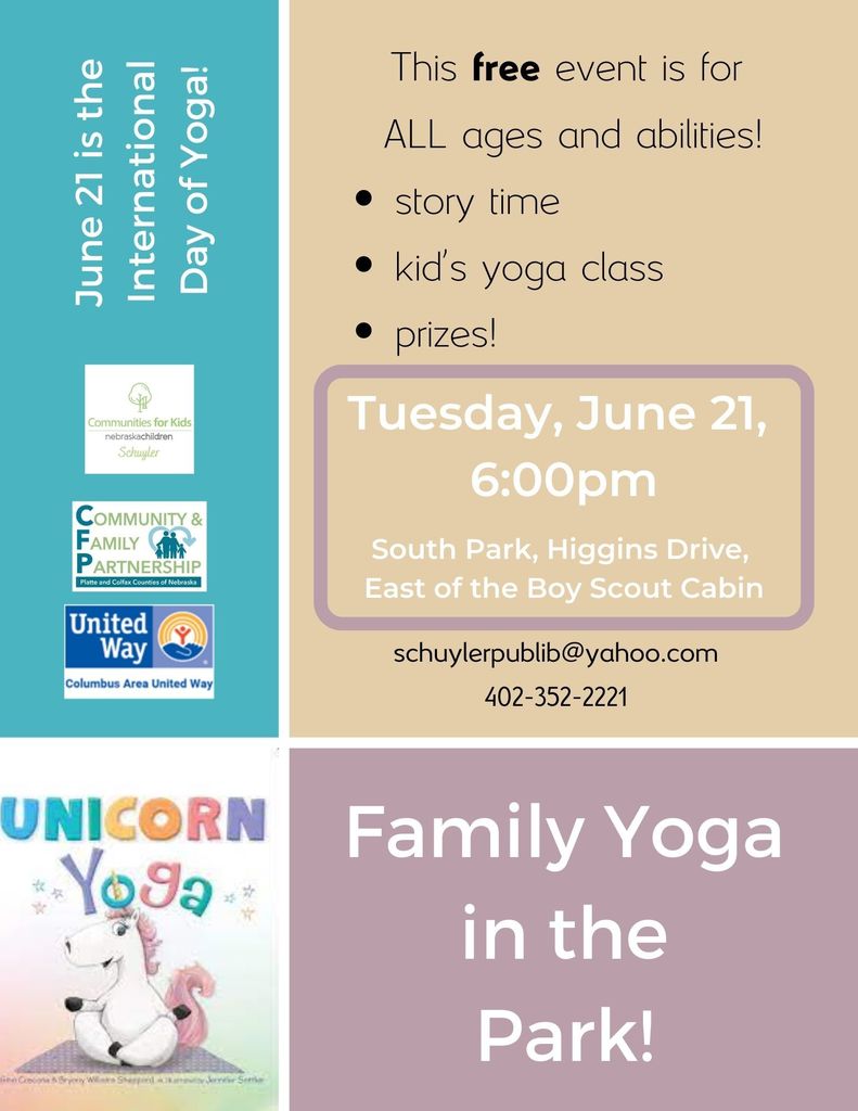 Yoga in the Park June 21